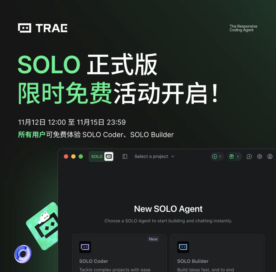 TRAE SOLO正式版上线，我用30分钟写了一个想做了半年的网站。