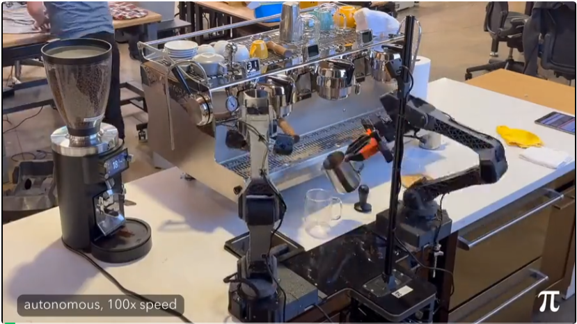 真机RL！最强VLA模型π*0.6来了，机器人在办公室开起咖啡厅