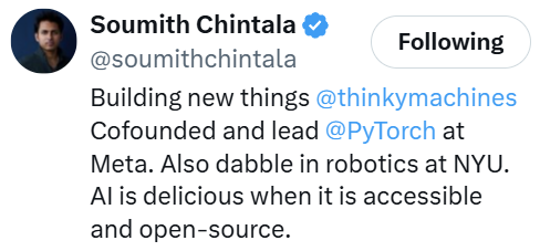刚刚，PyTorch之父光速入职TML！离职Meta刚过一天，投身500亿估值独角兽