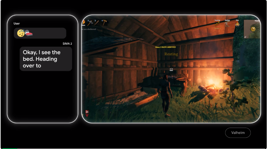 谷歌SIMA 2：“AI游戏搭子”背后的真实世界野心