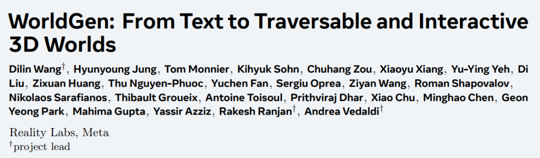 Meta再推WorldGen，简单一句话，竟「盖」出50×50米一座城