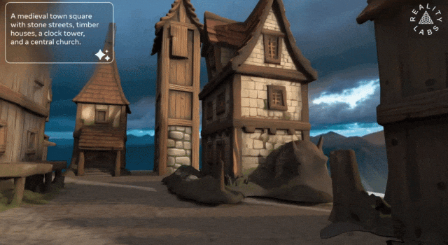 Meta再推WorldGen，简单一句话，竟「盖」出50×50米一座城