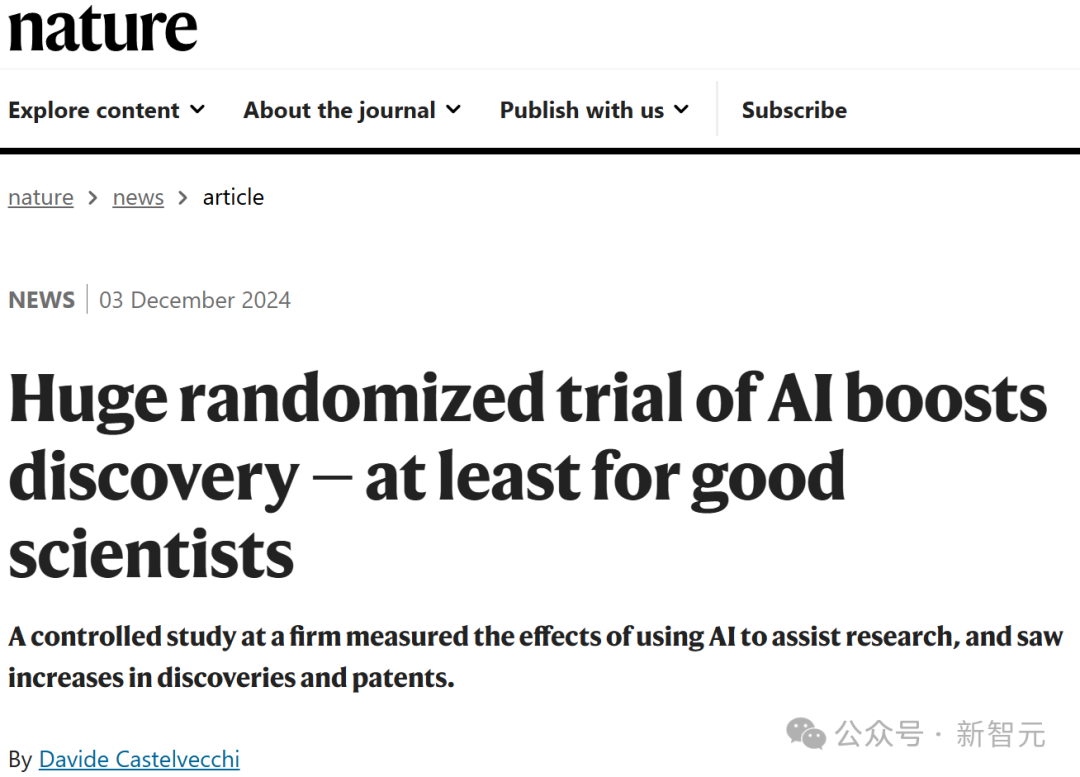 MIT经济学博士生，用AI骗过了诺奖导师、Nature、美国国会