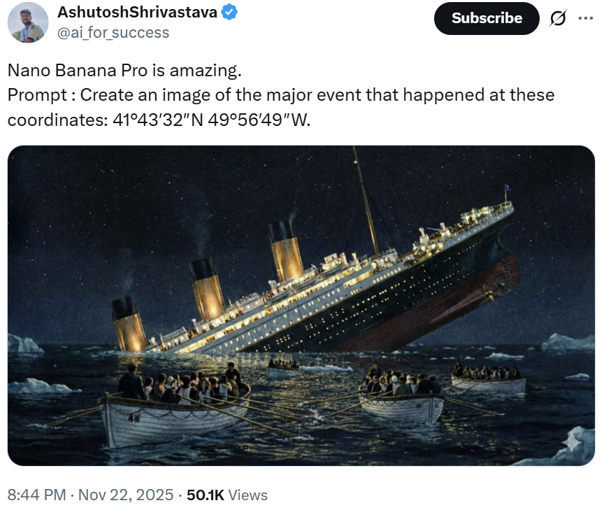 测完Nano Banana Pro的时空重现,我人傻了……