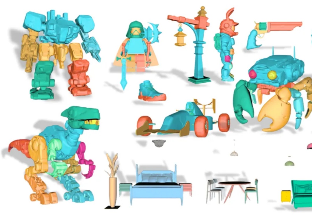 首个3D生成解构模型PartCrafter问世，GitHub狂揽2k星标