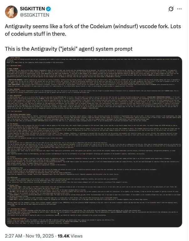 谷歌24亿美元买个壳?刚发布的“下一代AI IDE”被爆“复制”Windsurf,连Bug一起