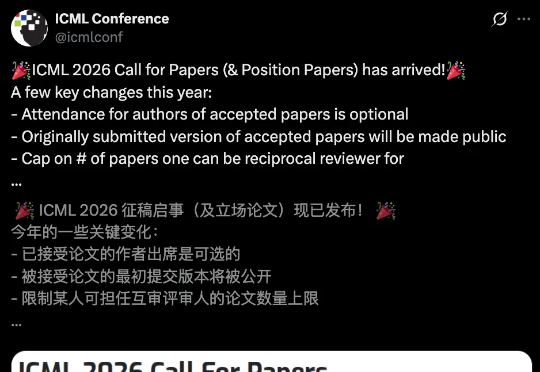ICML 2026史上最严新规：LLM不得列为作者，滥用AI直接退稿