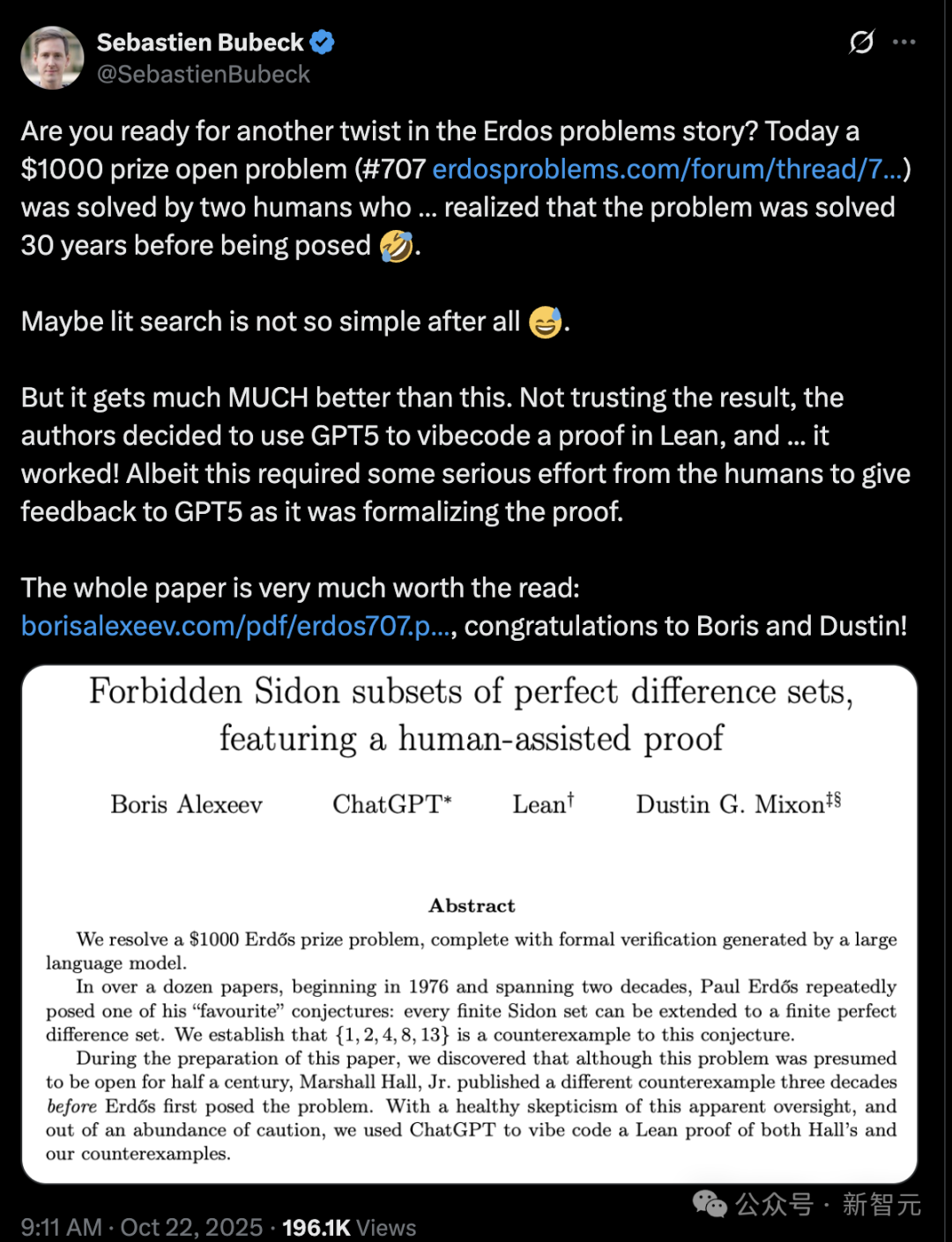 数学界无视「30年漏洞」,GPT-5一眼看穿!陶哲轩:AI科研革命开始了