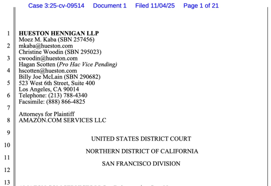 亚马逊诉 Perplexity，或重绘未来十年互联网