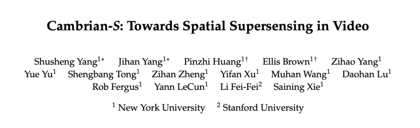 长视频让大模型集体失明?谢赛宁、杨立昆、李飞飞等提出空间超感知范式,用“预测未来”代替“暴力记忆”