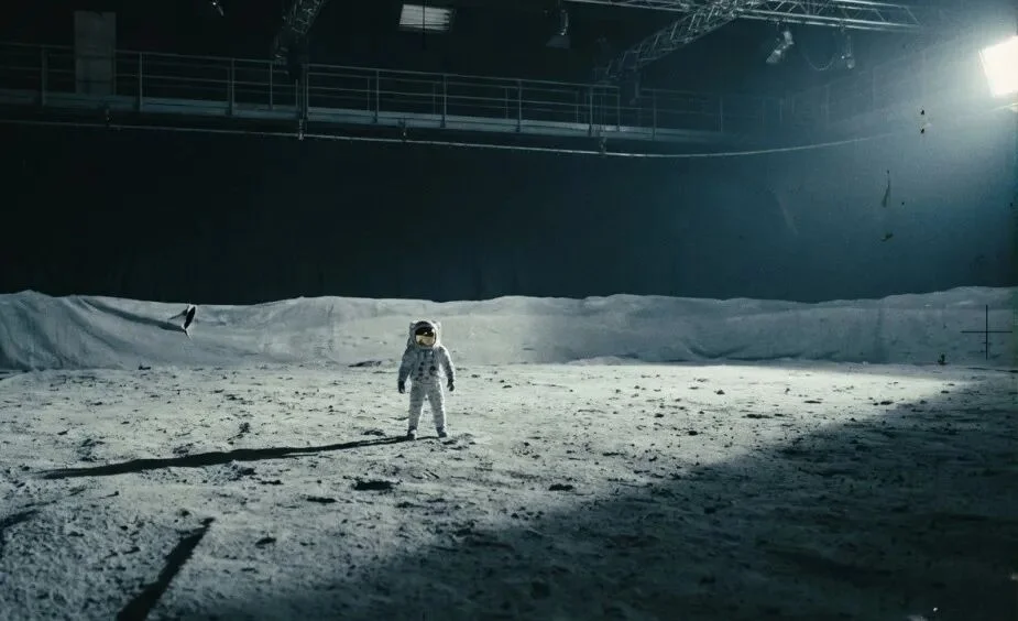 Nano Banana Review:摄影棚里的宇航员——美国登月造假调查