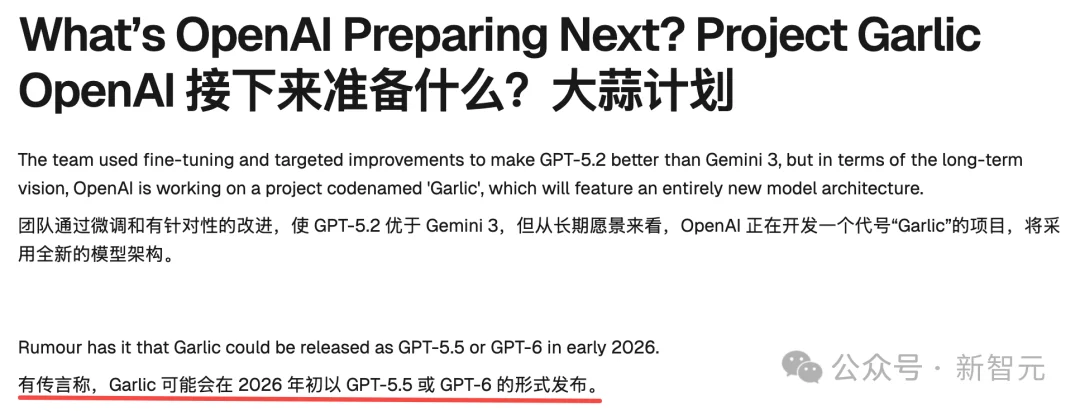 GPT-5.2提前泄露?今夜,OpenAI要拿Gemini 3祭天!