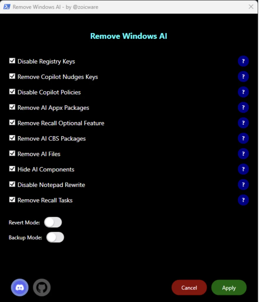 一键清空Win11所有AI!开发者“整活”,一行命令秒清Copilot、Recall,开源狂揽1.7k星!