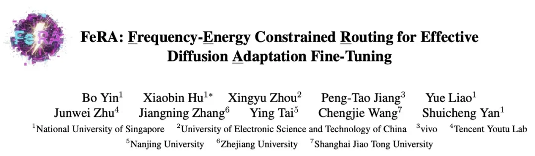 NUS LV Lab新作｜FeRA：基于「频域能量」动态路由，打破扩散模型微调的静态瓶颈