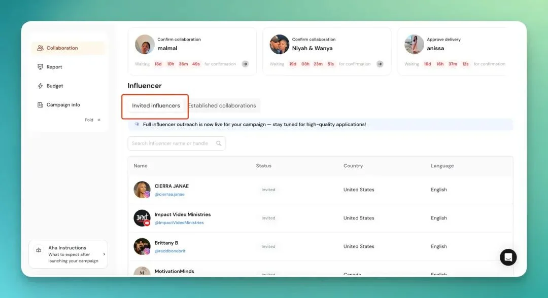 一手实测 Aha 2.0:真的是达人营销的最优解吗?