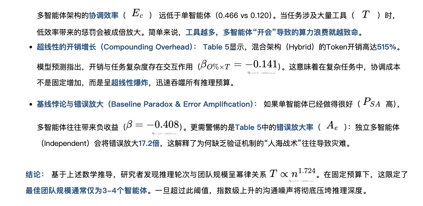 多智能体一定比单智能体要好?Google最新研究:并非如此!
