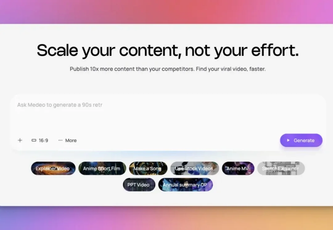 Medeo 教程：一次生成无脑抽卡不可取，真正的视频 Agent 应该啥样