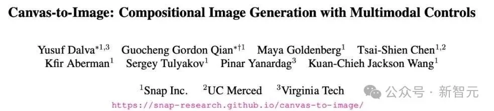 高保真、多控制集成于「统一画布」，组合式图像生成新范式！
