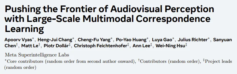分割一切、3D重建一切还不够,Meta开源SAM Audio分割一切声音