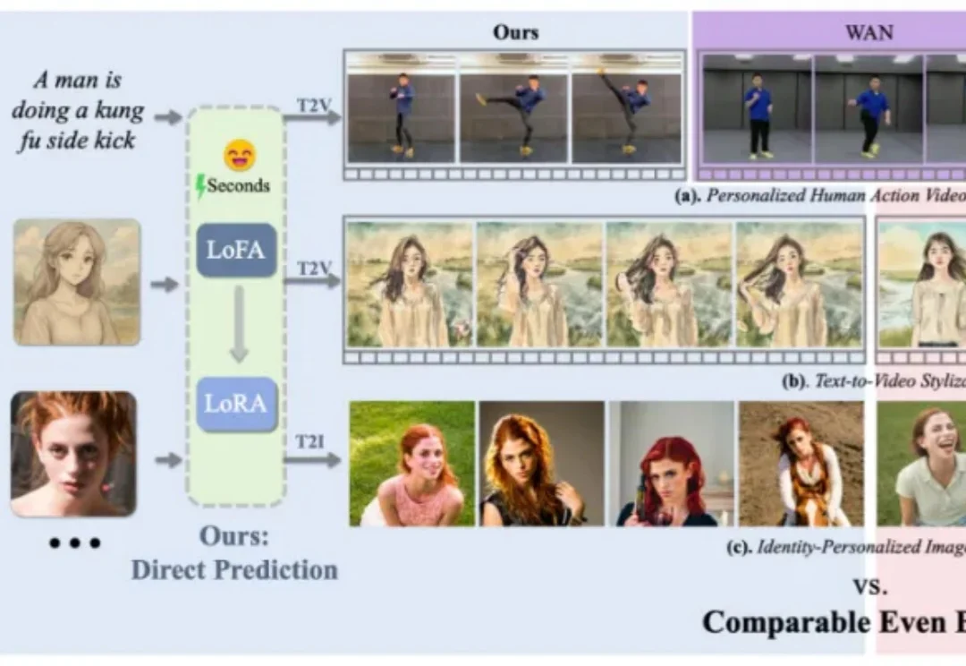 比LoRA更快更强，全新框架LoFA上线，秒级适配大模型