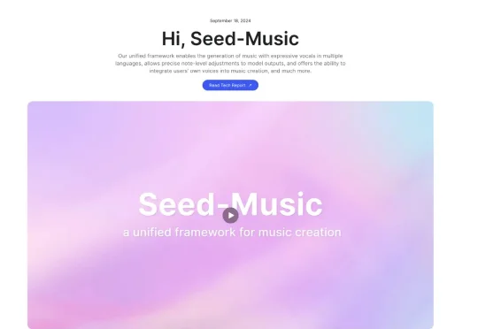 字节音乐大模型炸场！Seed-Music发布，支持一键生成高质量歌曲、片段编辑等