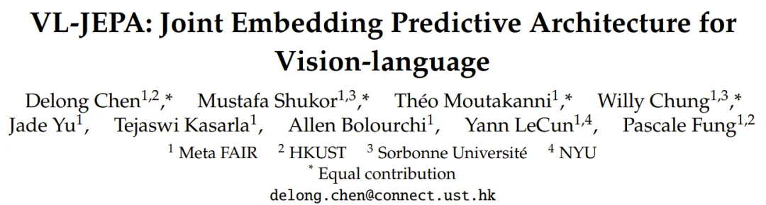 LeCun的JEPA已进化为视觉-语言模型，1.6B参数比肩72B Qwen-VL