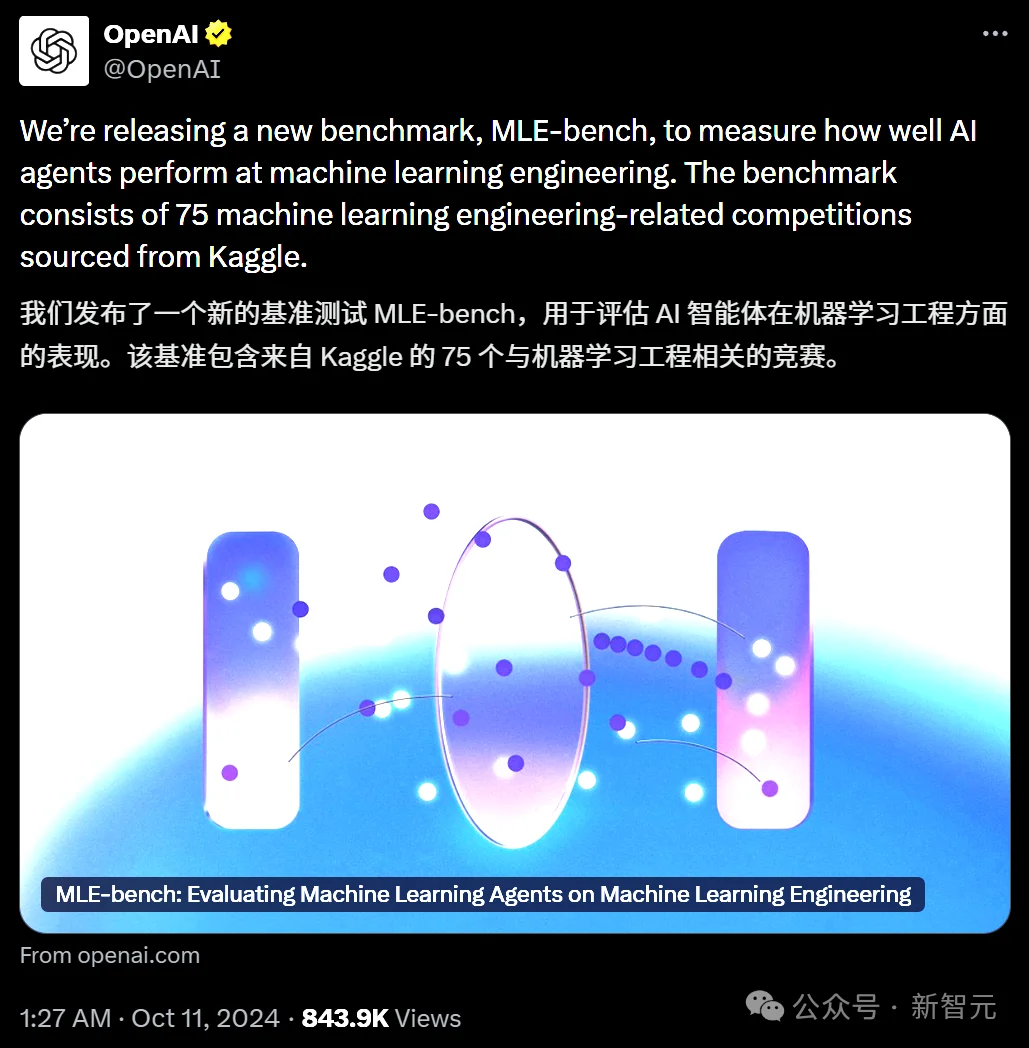 超越谷歌，全球第一！上交AI科学家王者归来，登顶OpenAI MLE-bench