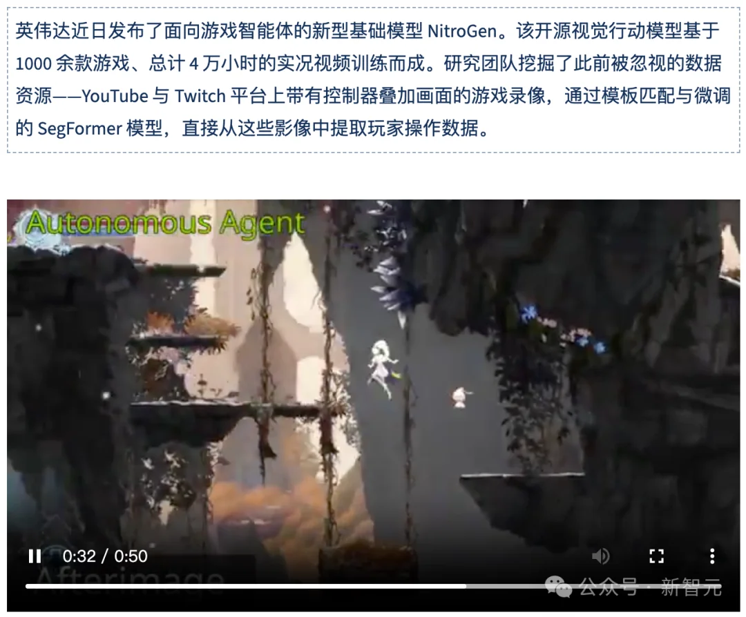 游戏AI来了！英伟达新模型看直播学会所有游戏，GPT-5.2秒杀塞尔达