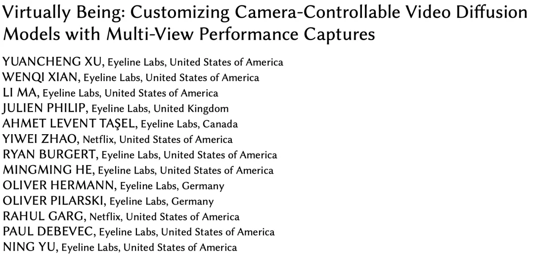 SIGGRAPH Asia 2025|当视频生成真正「看清一个人」:多视角身份一致、真实光照与可控镜头的统一框架