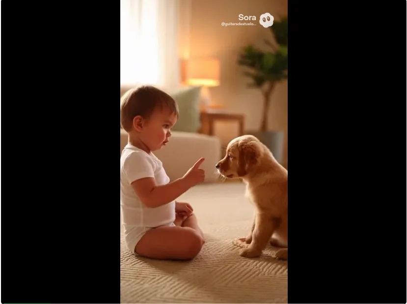 百万人围观的「萌娃教训小狗」视频火了，结果都是AI生成的｜附教程