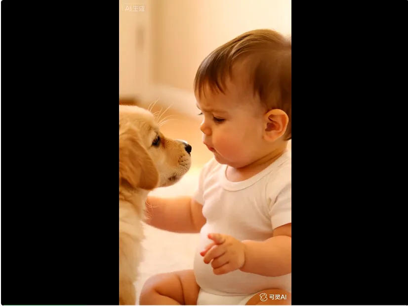 百万人围观的「萌娃教训小狗」视频火了，结果都是AI生成的｜附教程