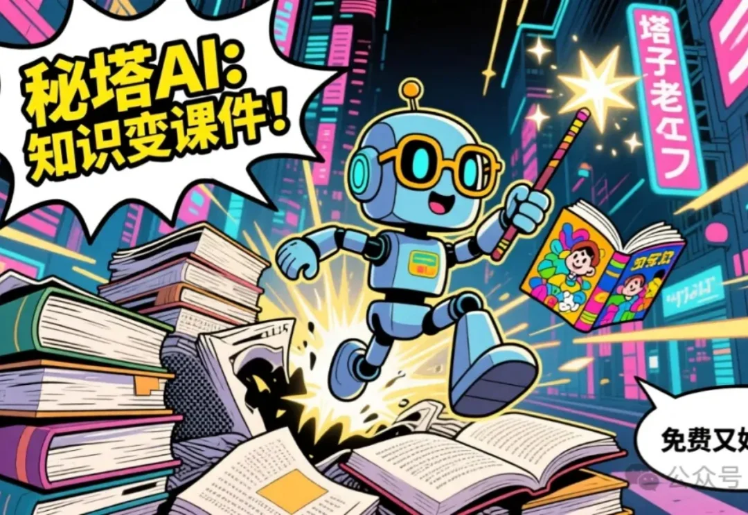 论文自动变漫画PPT！Nano Banana同款用秘塔免费生成，还有一对一语音讲解