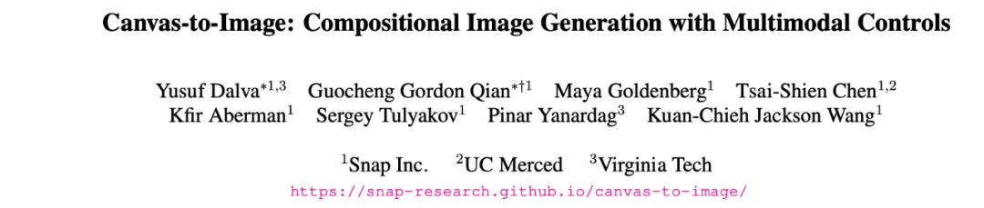 Snapchat提出Canvas-to-Image:一张画布集成 ID、姿态与布局