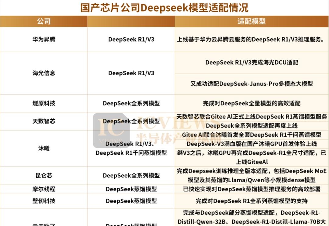 DeepSeek适配国产芯片：差异化表现，商用前景各异
