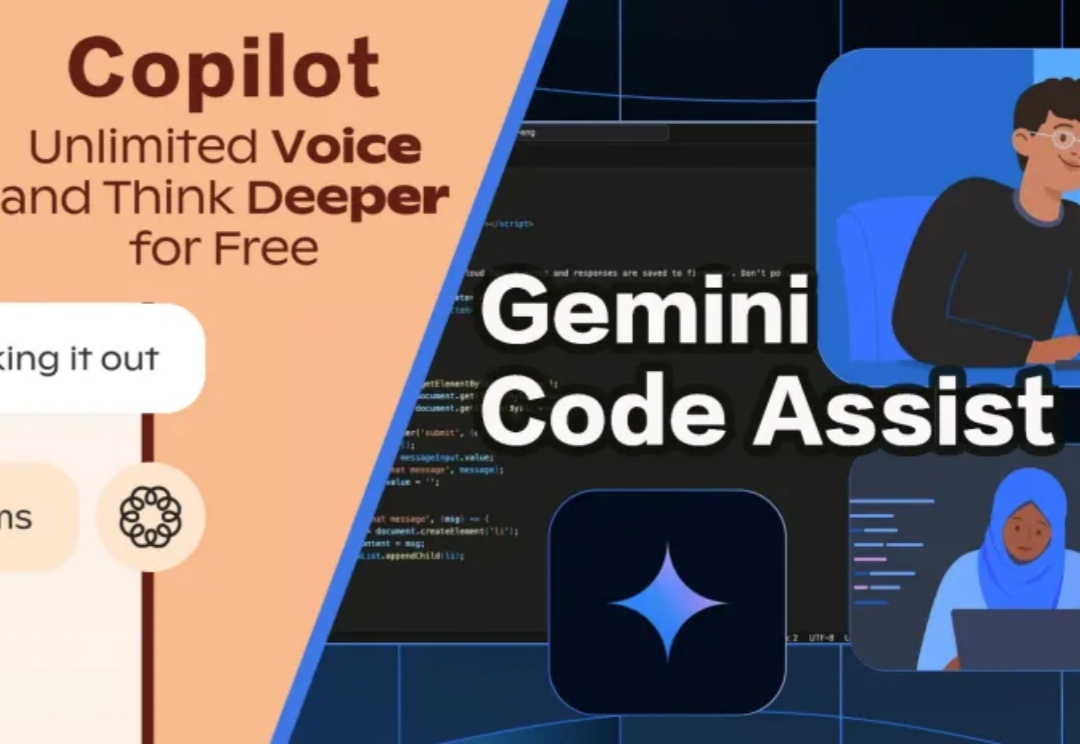AI助手集体免费，微软OpenAI谷歌火力全开！Gemini 18万次代码补全白送