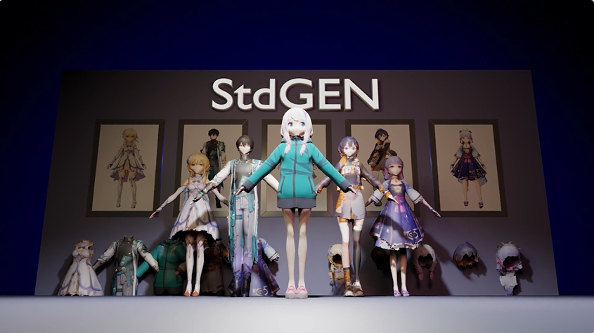一张图，快速生成可拆分3D角色！腾讯清华新SOTA | CVPR 2025