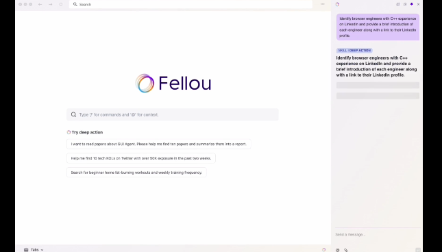 95后打造世界首个行动型浏览器——Fellou，从「浏览」到「行动」一键直达！