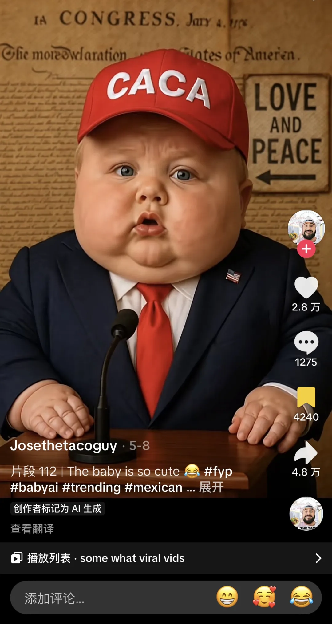 现象级刷屏！AI宝宝播客视频火爆TikTok，背后“推手”Hedra获3200万美金融资