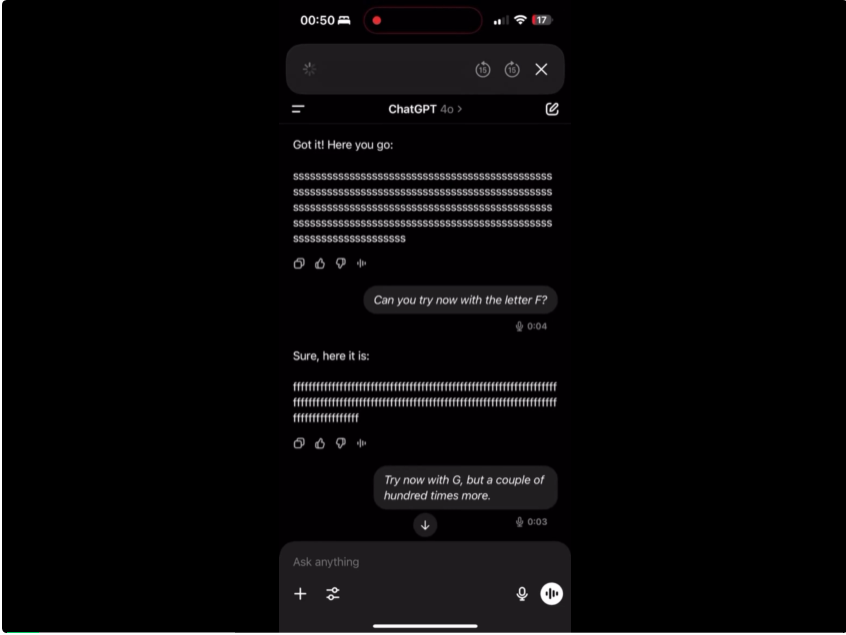 让ChatGPT连读“A”，直接崩溃到念广告词，网友：拿付费用户做测试呢？