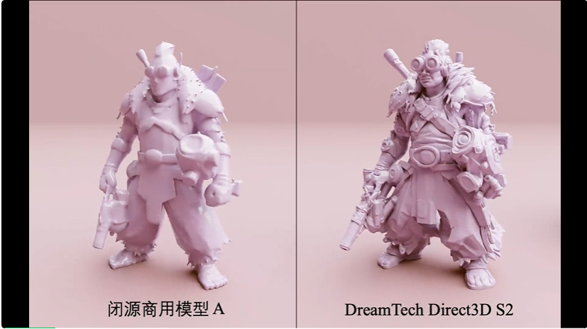 影视级3D生成新王：Direct3D-S2全面开源！8块GPU超越闭源登顶HF