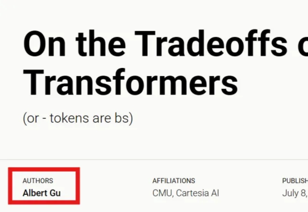 Mamba一作预告新架构！长文论述Transformer≠最终解法