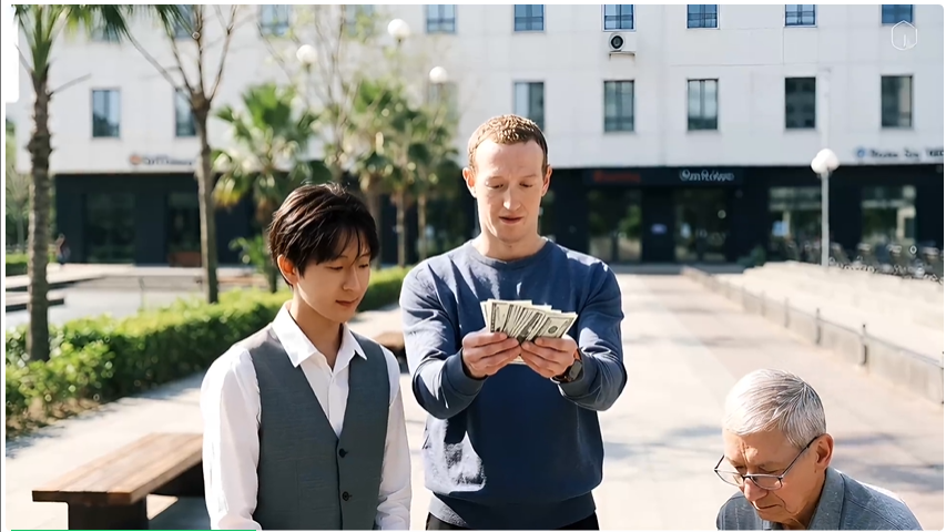 这是我花9毛钱拍的《Meta老板砸钱把我从苹果挖走》