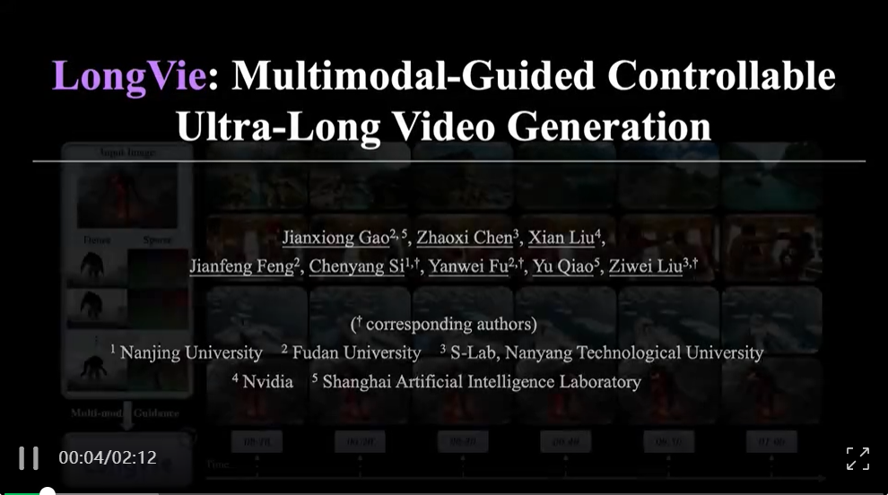 Sora没做到的，LongVie框架给解决了，超长视频生成SOTA