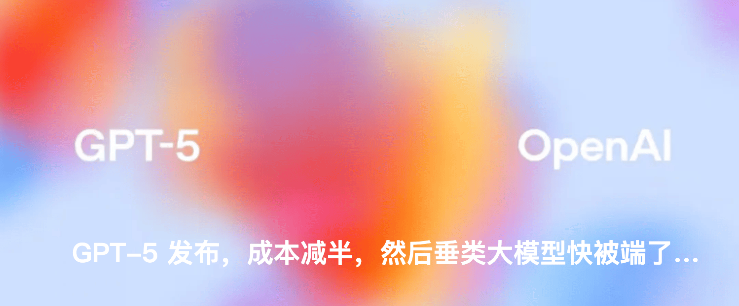 GPT-5 发布，成本减半，然后垂类大模型快被端了…