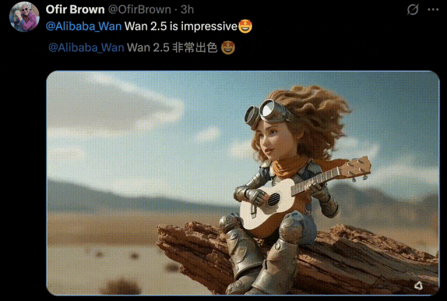 Sora 2瑟瑟发抖！通义万相2.5放大招：一句话出1080P电影，音画精准同步