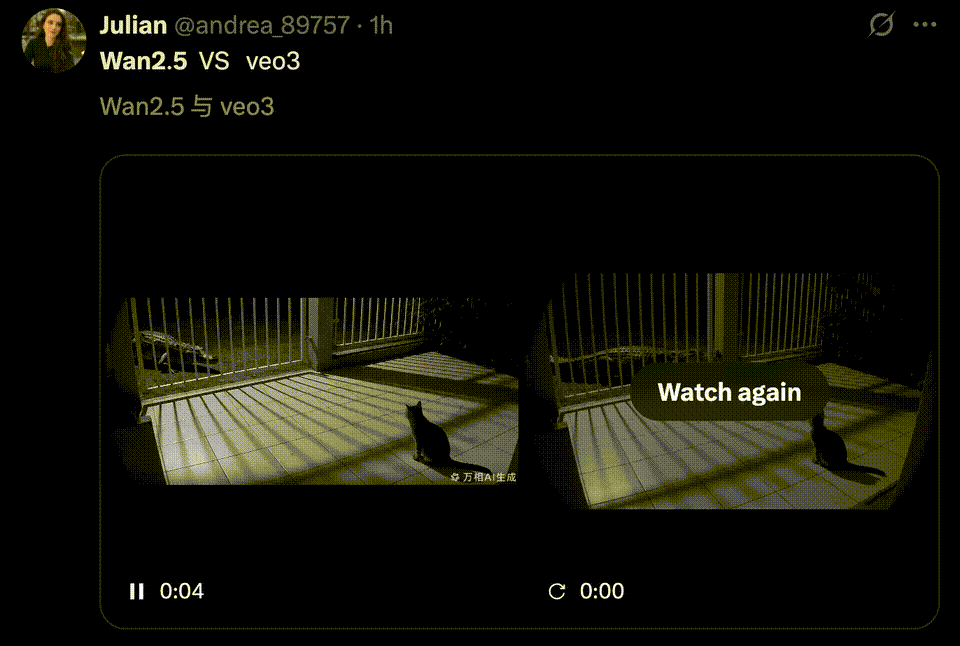 Sora 2瑟瑟发抖！通义万相2.5放大招：一句话出1080P电影，音画精准同步