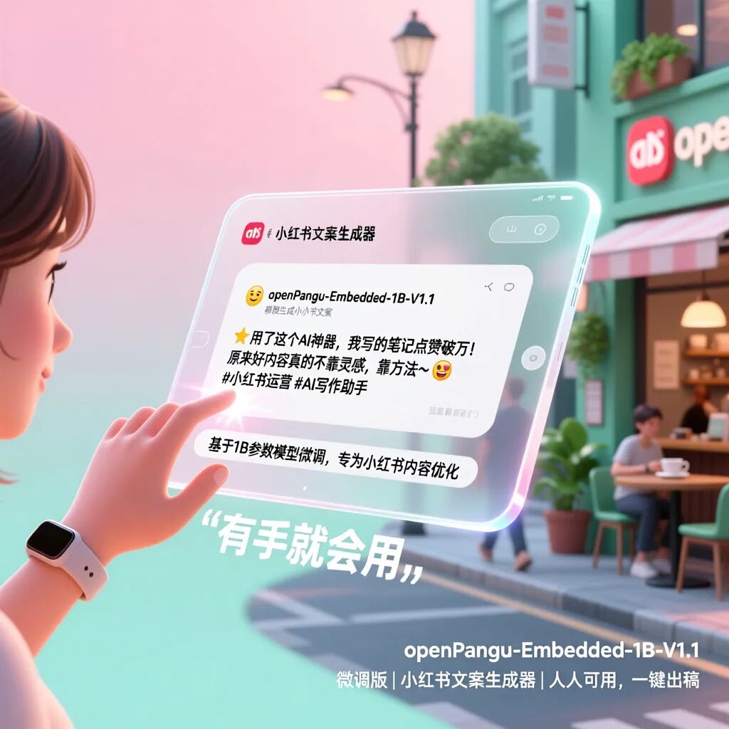 普通人也能「炼丹」了？我拿小红书文案喂给openPangu-Embedded-1B的模型，几步就把它变成了专属文案大师！
