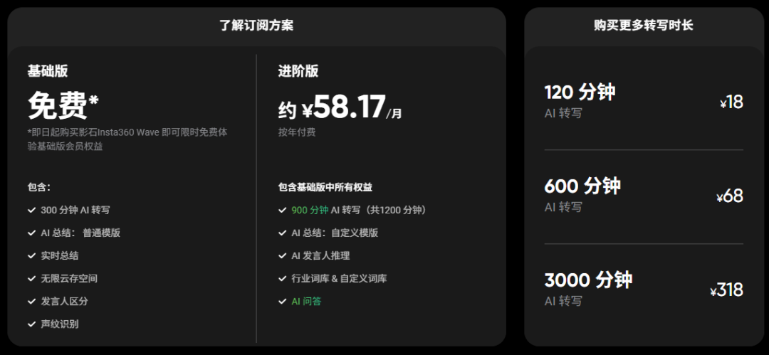 火爆的AI转录，影石为什么也入局？