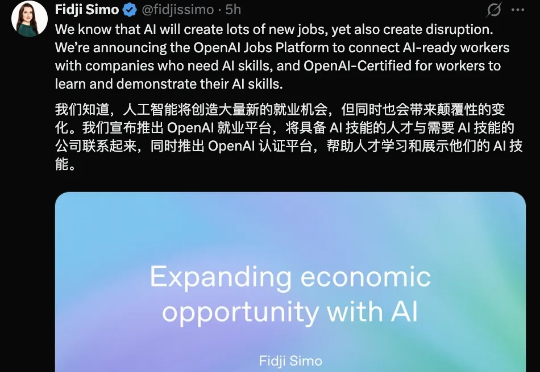 OpenAI宣布推出AI在线招聘平台，和微软的领英打起来了