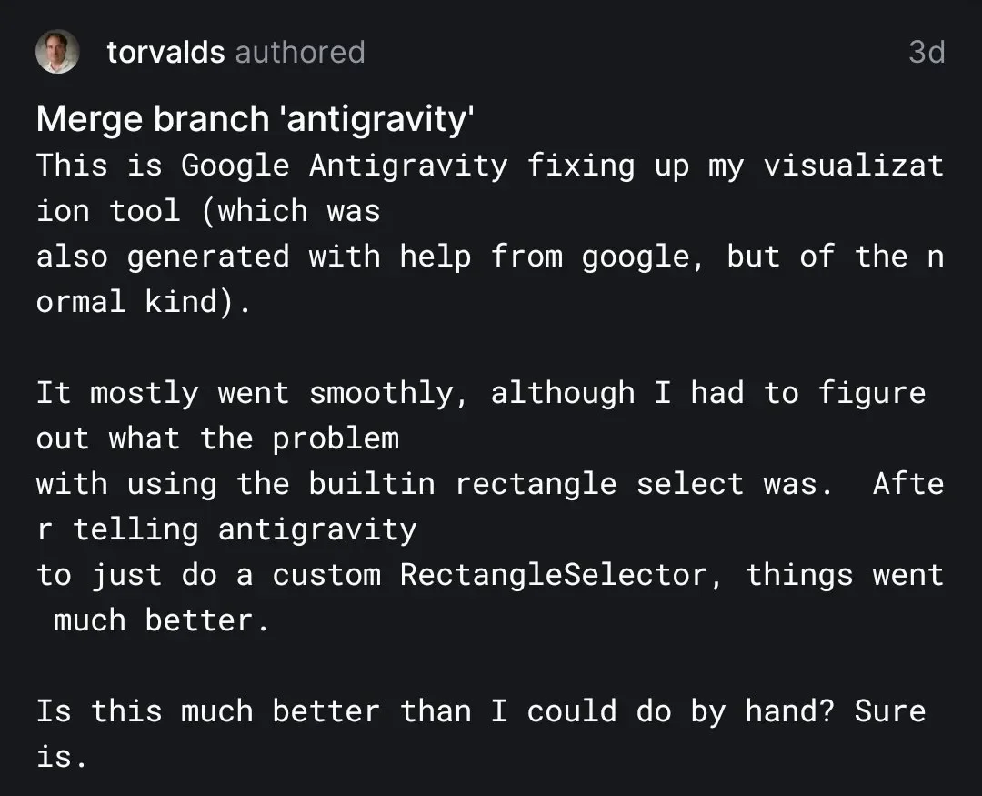 真香！刚骂完AI，Linux之父的首个Vibe Coding项目上线